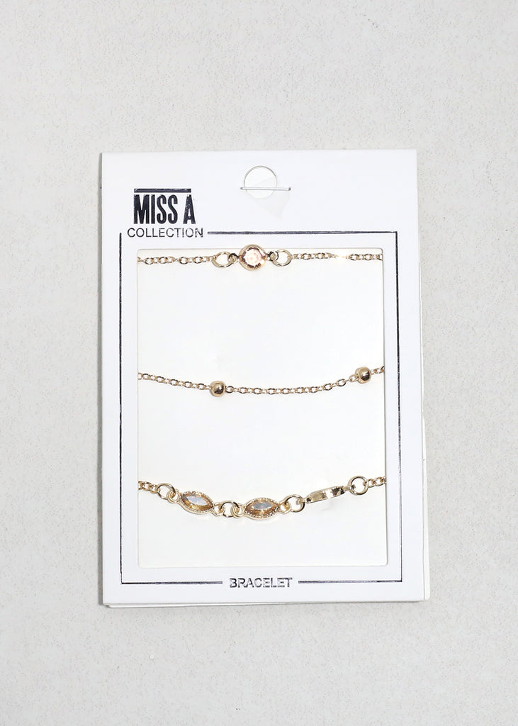 Dainty Glow Bracelet Set Gold JEWELRY - Shop Miss A