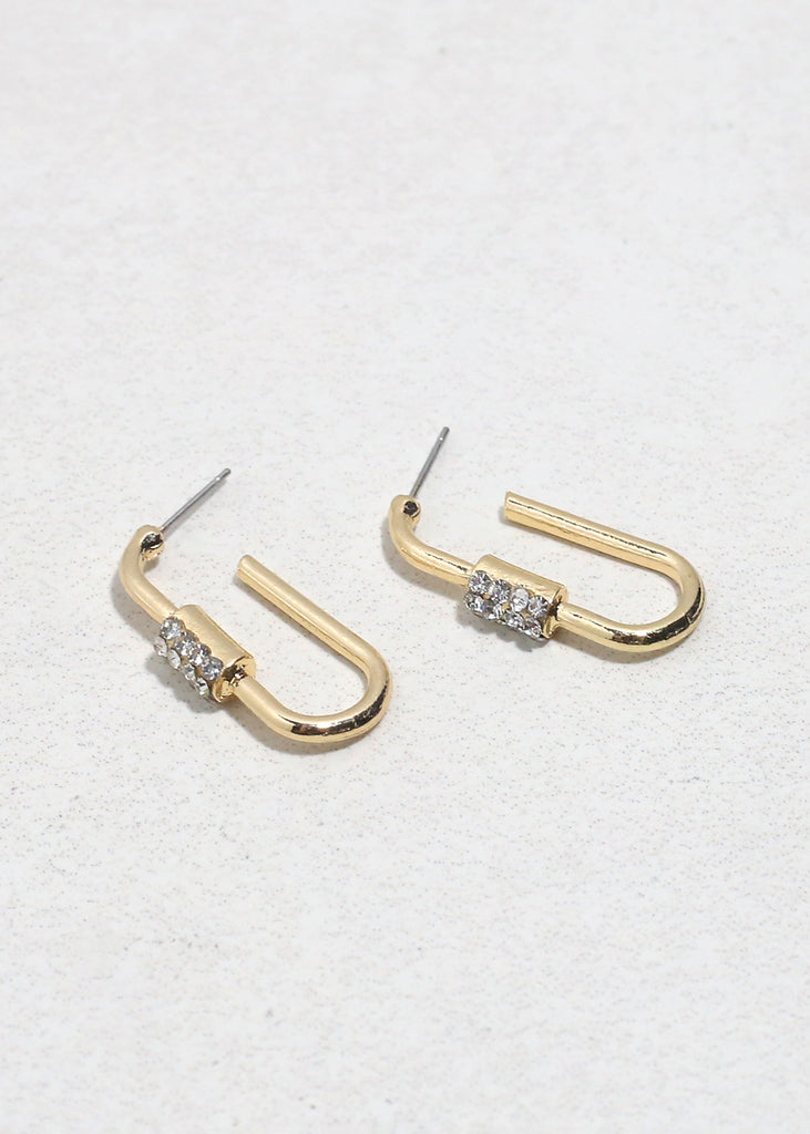Dazzle Link Rhinestone Earrings JEWELRY - Shop Miss A
