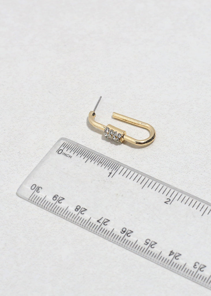 Dazzle Link Rhinestone Earrings JEWELRY - Shop Miss A