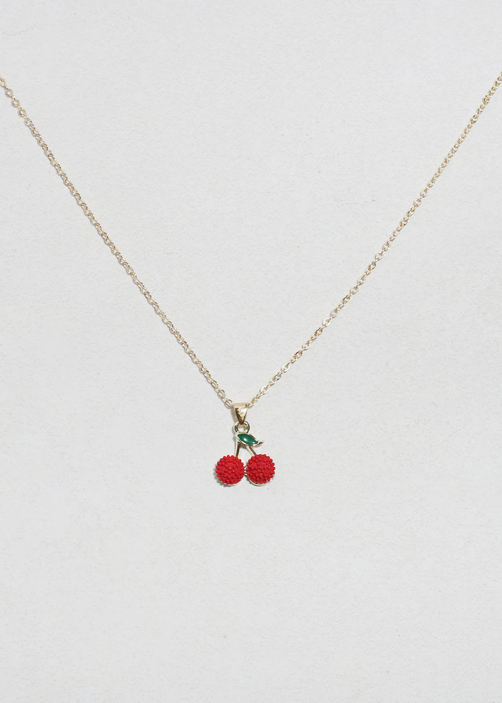 Cherry Pendant Necklace JEWELRY - Shop Miss A
