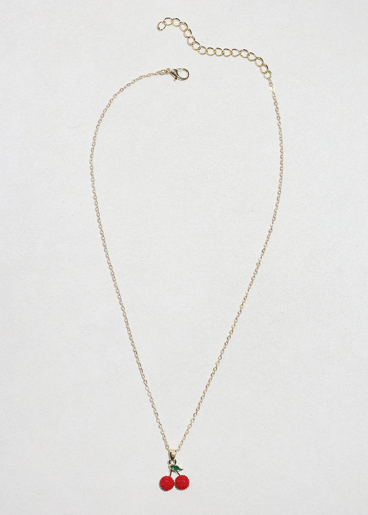 Cherry Pendant Necklace JEWELRY - Shop Miss A