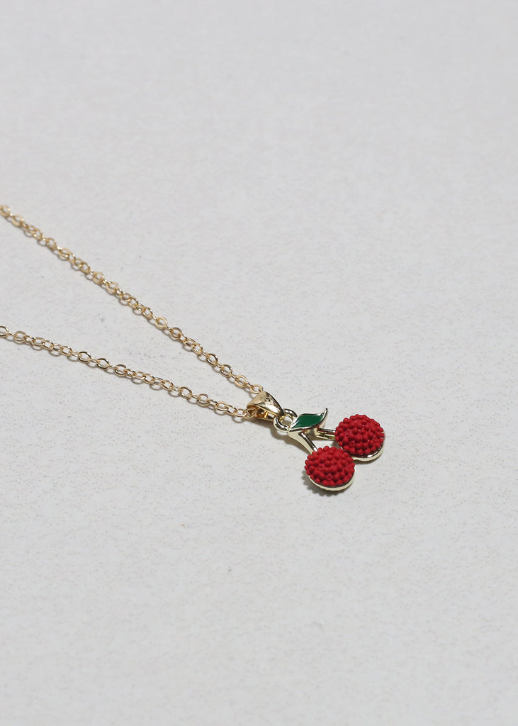 Cherry Pendant Necklace JEWELRY - Shop Miss A