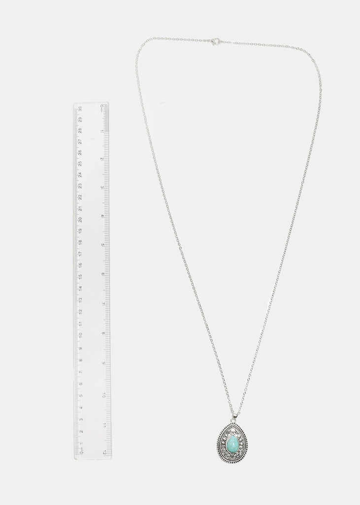 Boho Turquoise Pendant Necklaces JEWELRY - Shop Miss A