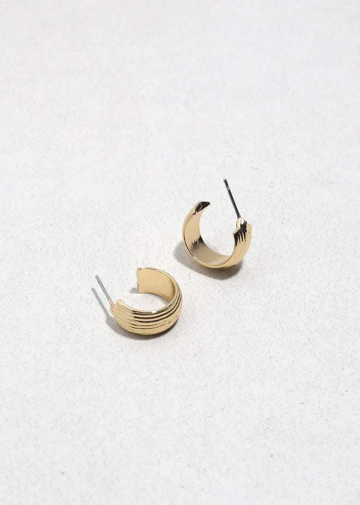 Classic Ribbed Hoops JEWELRY - Shop Miss A