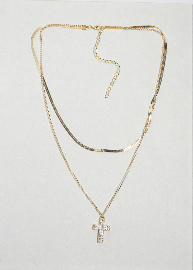 The Lumière Cross Necklace JEWELRY - Shop Miss A