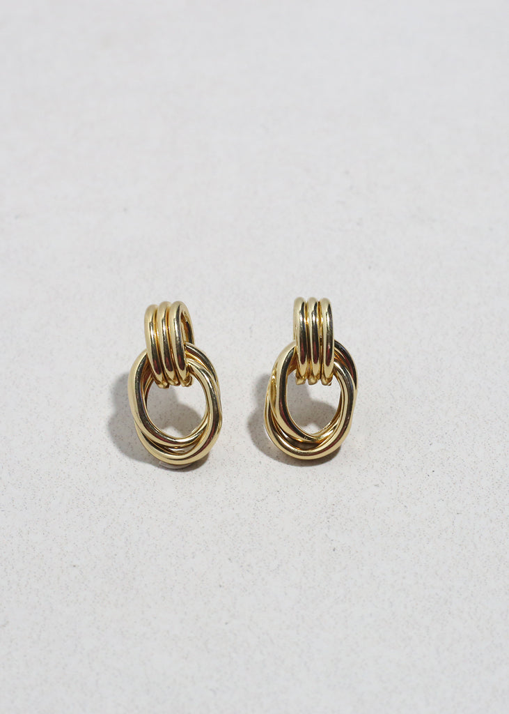 Linked Loop Stud Earrings JEWELRY - Shop Miss A