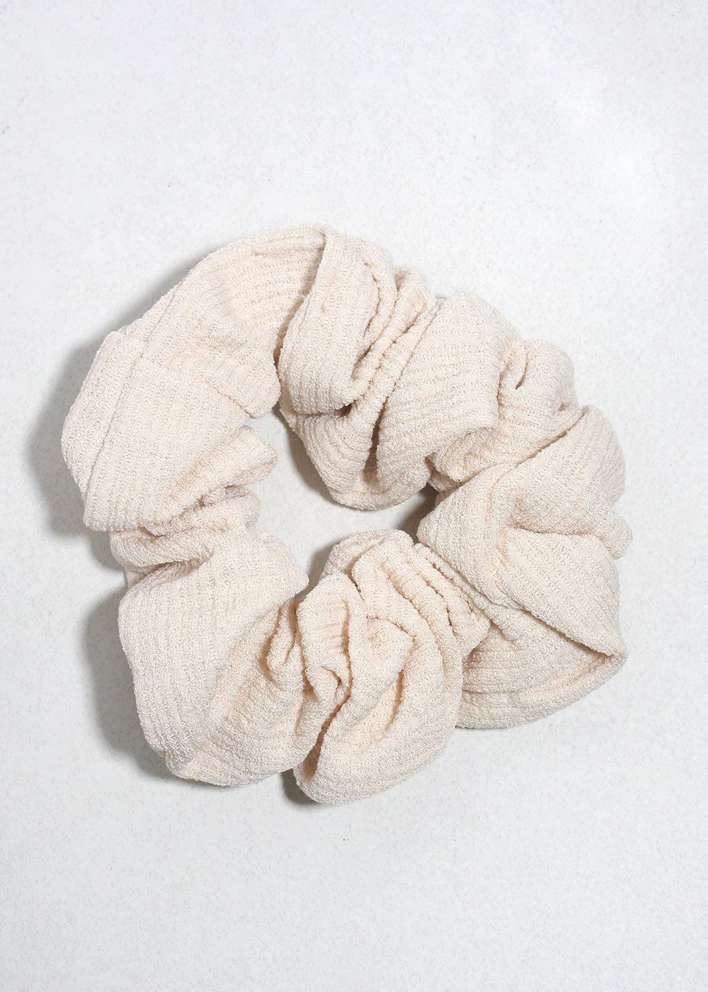 Cloud Cream Textured Oversized Hair Scrunchie – Shop Miss A display picture 1
