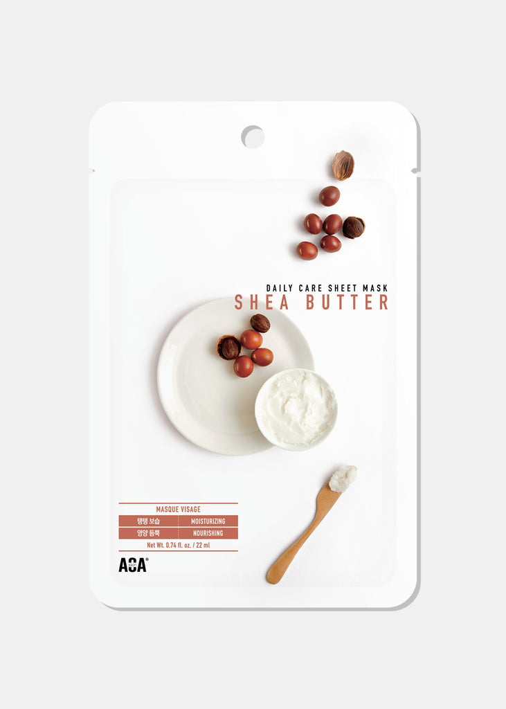 AOA Skin Shea Butter Daily Care Sheet Mask Skincare - Shop Miss A