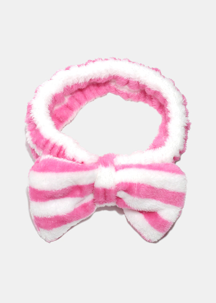 AOA Soft + Plush Headband Pink Stripes HAIR - Shop Miss A