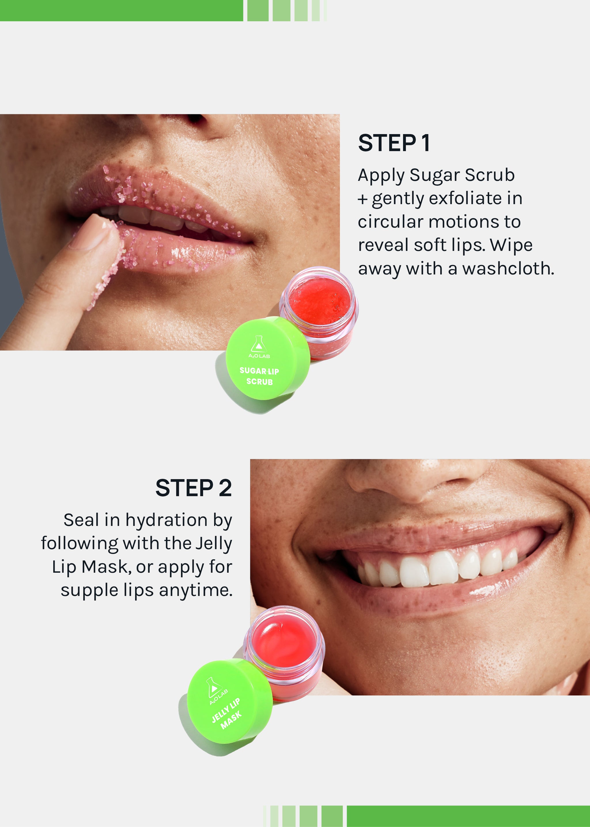 a2o Lab Sweet Pout Sugar Scrub + Jelly Lip Mask – Shop Miss A