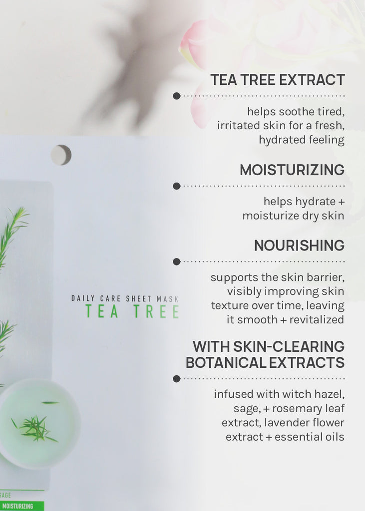 AOA Skin Tea Tree Daily Care Sheet Mask Skincare - Shop Miss A