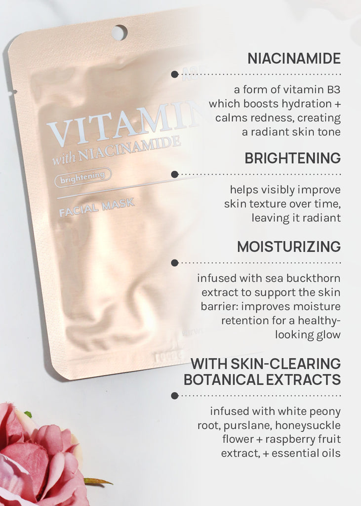 AOA Skin Vitamin with Niacinamide Brightening Facial Mask Skincare - Shop Miss A