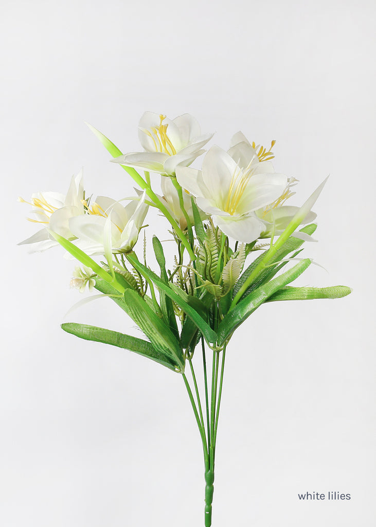 Official Key Items Artificial Flowers - White Lilies  LIFE - Shop Miss A