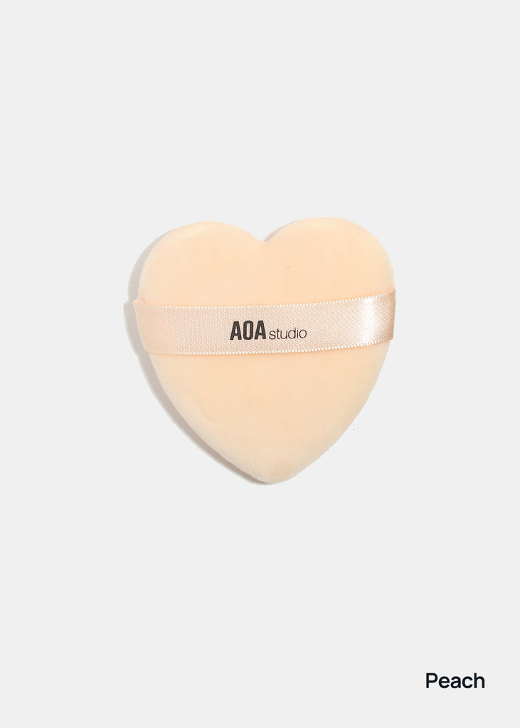 AOA Velvet Puff - Heart Peach COSMETICS - Shop Miss A