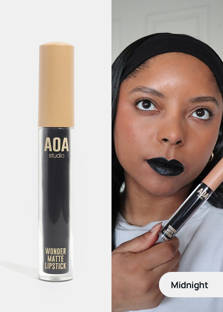 AOA Wonder Matte Liquid Lipsticks Midnight COSMETICS - Shop Miss A
