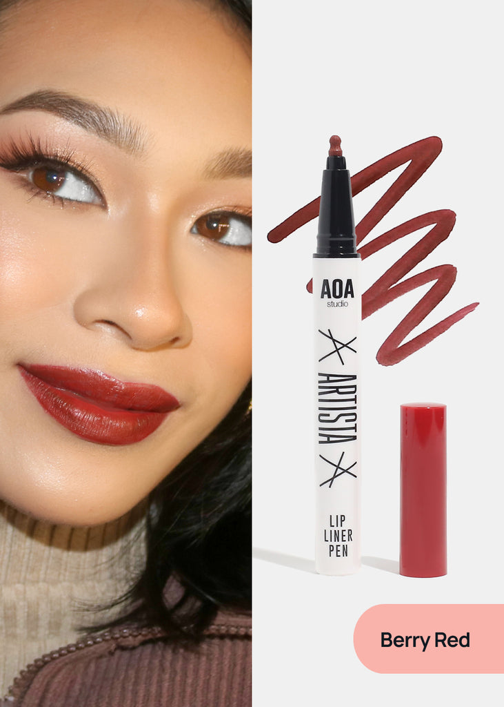 AOA Artista Liquid Lip Liner Berry Red COSMETICS - Shop Miss A