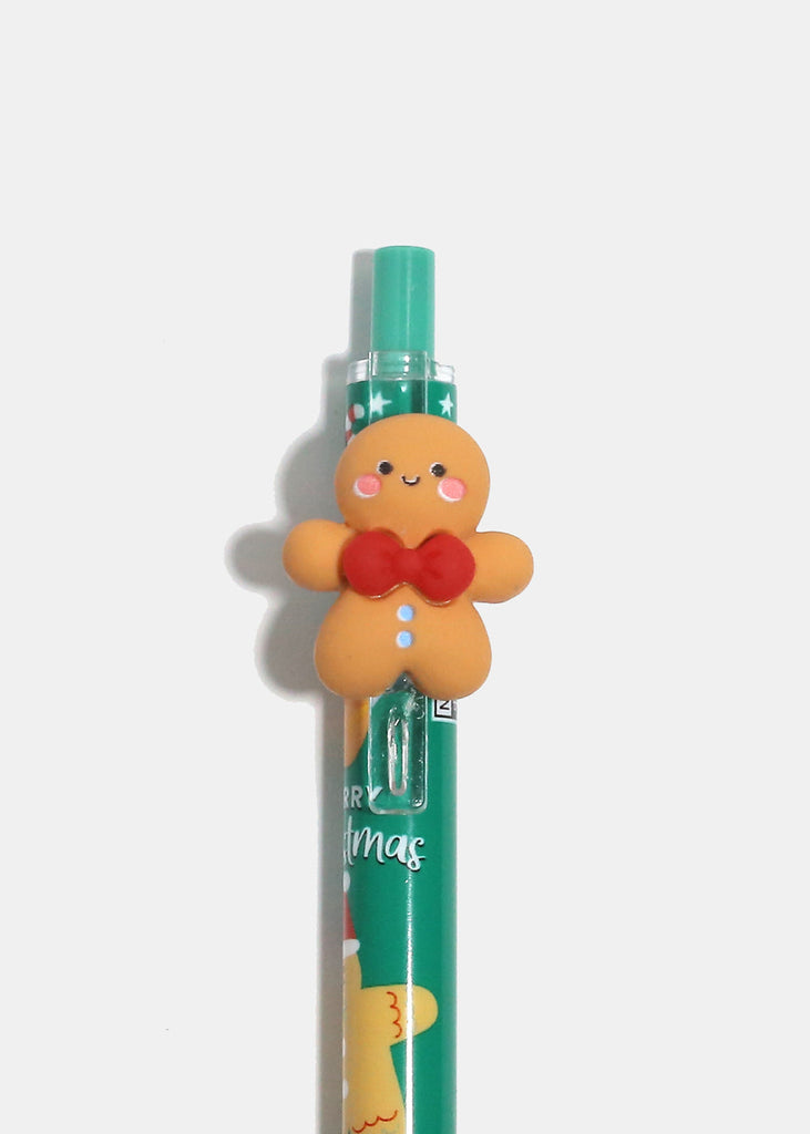 Christmas Pen - Green + Gingerbread Man  ACCESSORIES - Shop Miss A
