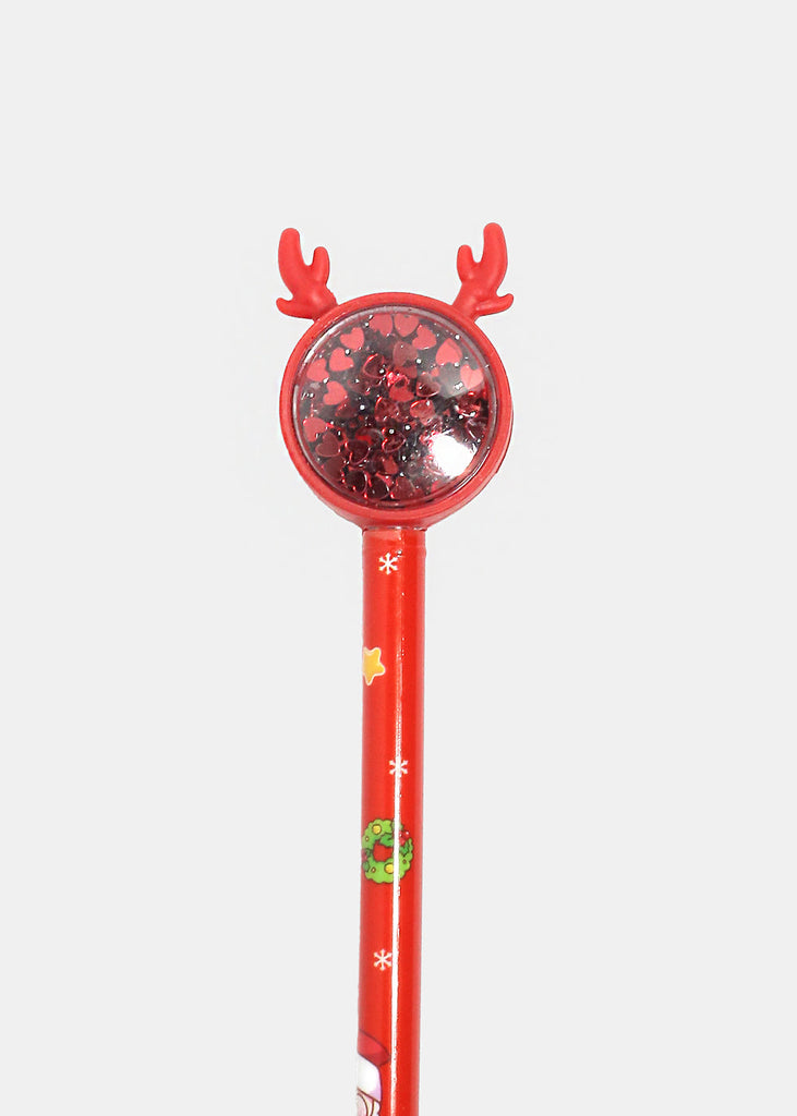 Christmas Pen - Red + Glitter Top  ACCESSORIES - Shop Miss A
