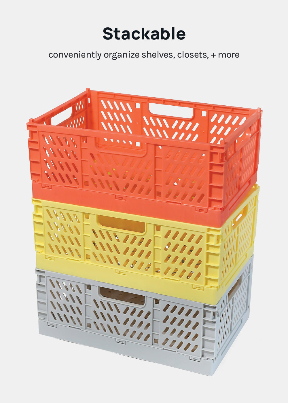 A+ Collapsible Folding Crates Large Shop Miss A