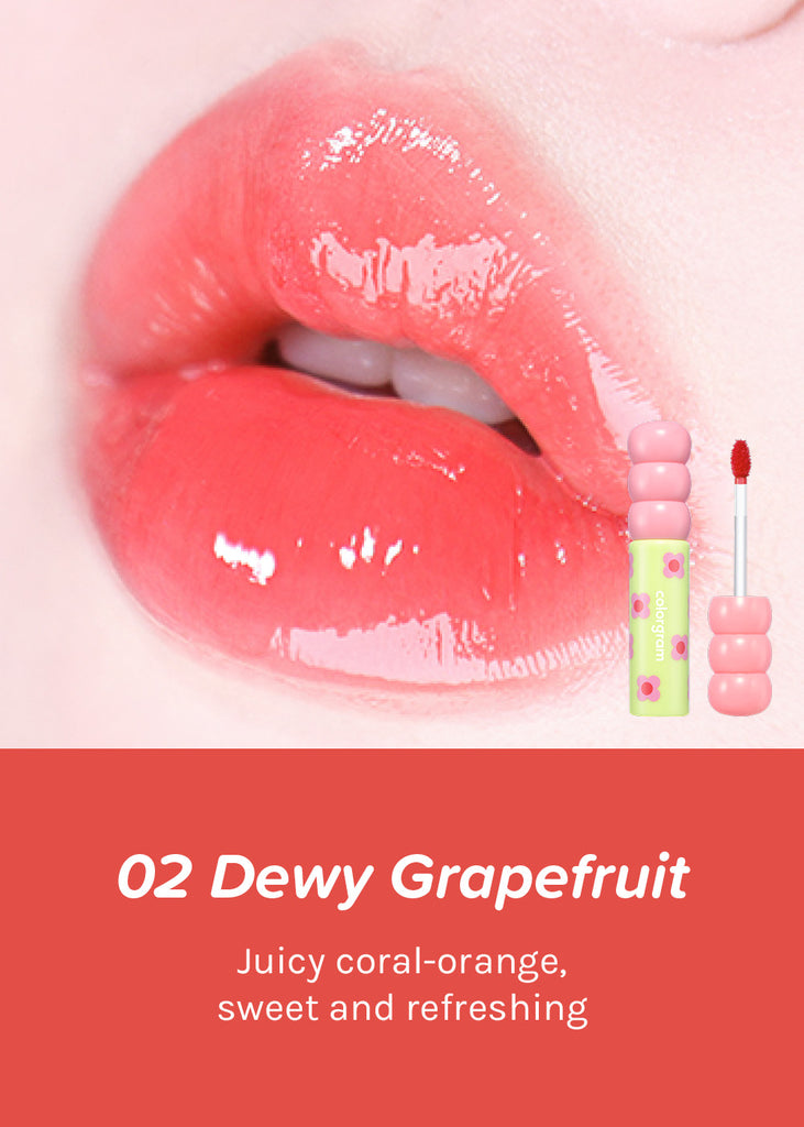 colorgram Fruity Glass Tint 02 Dewy Grapefruit Seoul Scandal - Shop Miss A