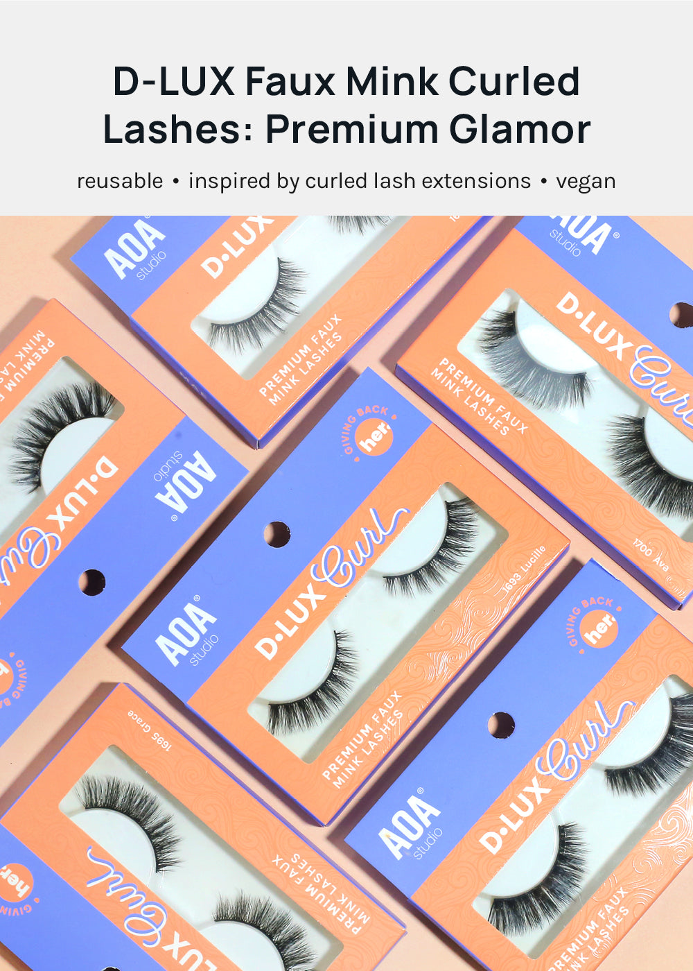 D-LUX Curl Premium Faux Mink Lashes