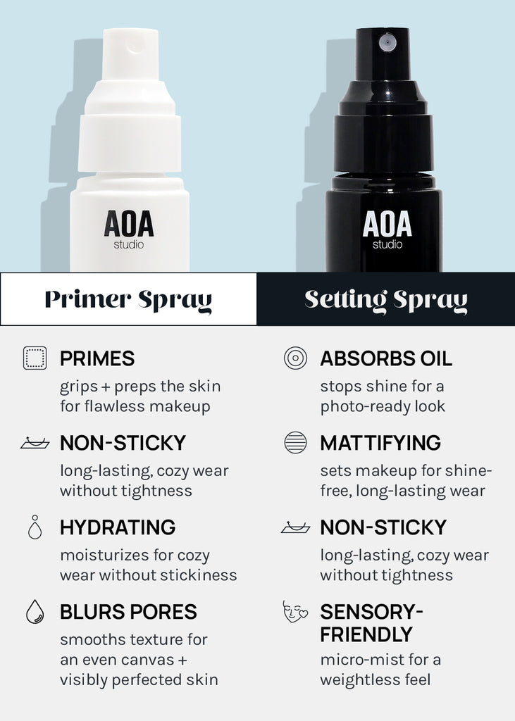 AOA Flawless Primer & Matte Setting Spray  COSMETICS - Shop Miss A