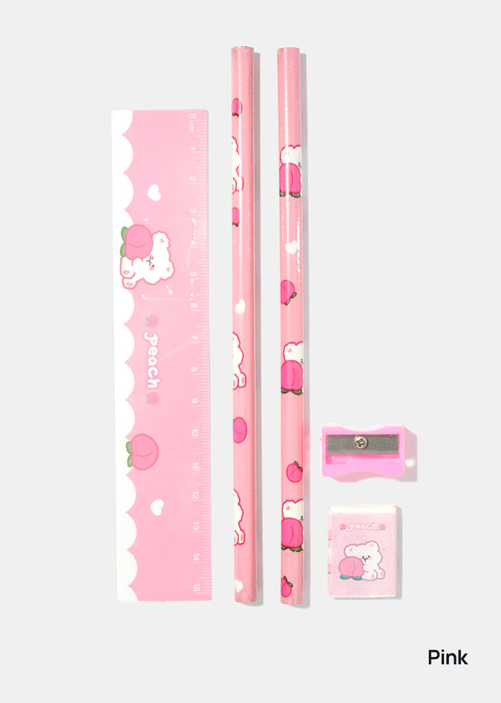 Official Key Items 5-Piece Fun Pencil Set Pink ACCESSORIES - Shop Miss A