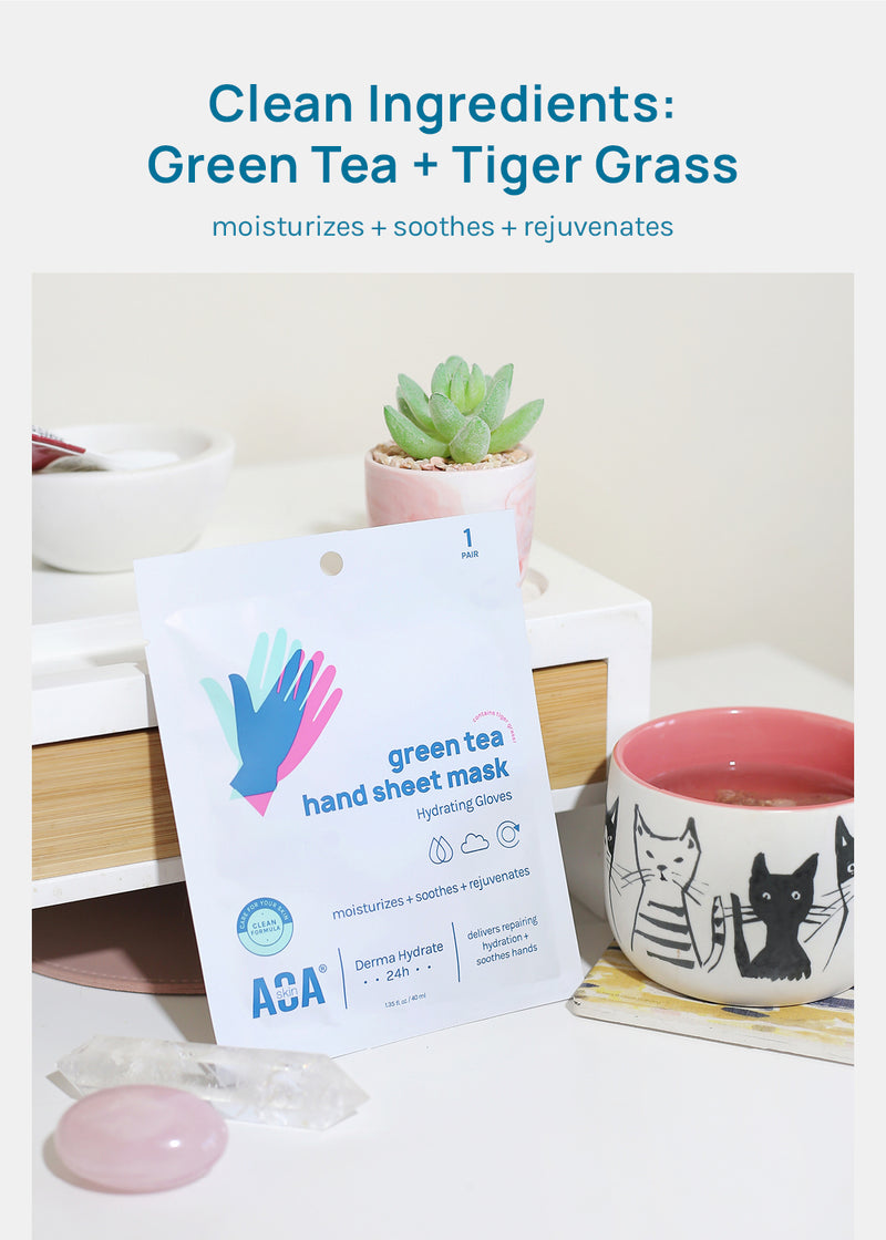 AOA Skin Green Tea Hand Sheet Mask  COSMETICS - Shop Miss A