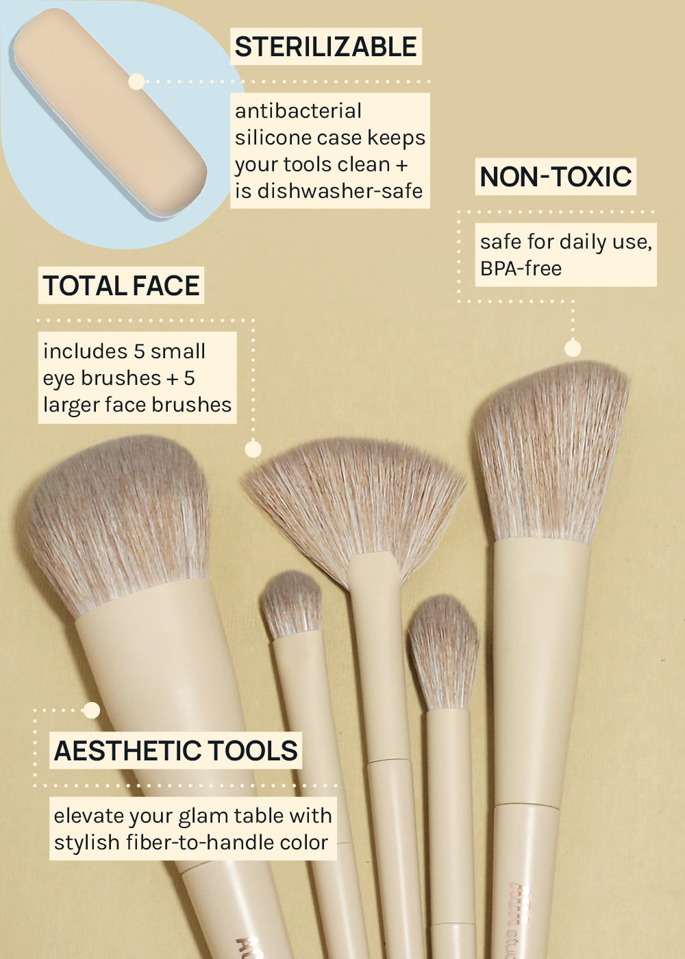 Aoi Excellent Make-up Brush セット Aoi Excellent Make-up Brush セット Amazon.com: Kabuki Makeup Brush