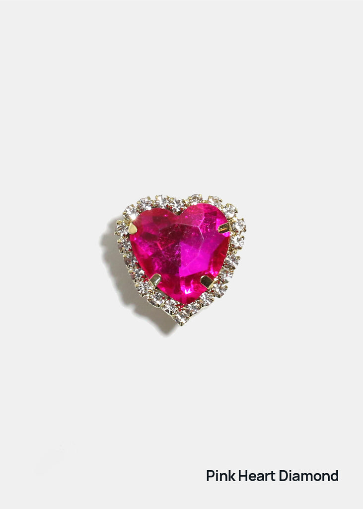 Miss A Luxe Decorative Charm – Diamonds Pink Heart Diamond ACCESSORIES - Shop Miss A