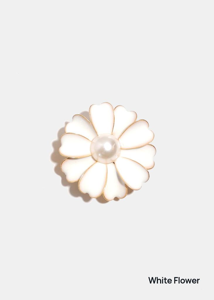 Miss A Luxe Decorative Charm – Flowers White Flower ACCESSORIES - Shop Miss A