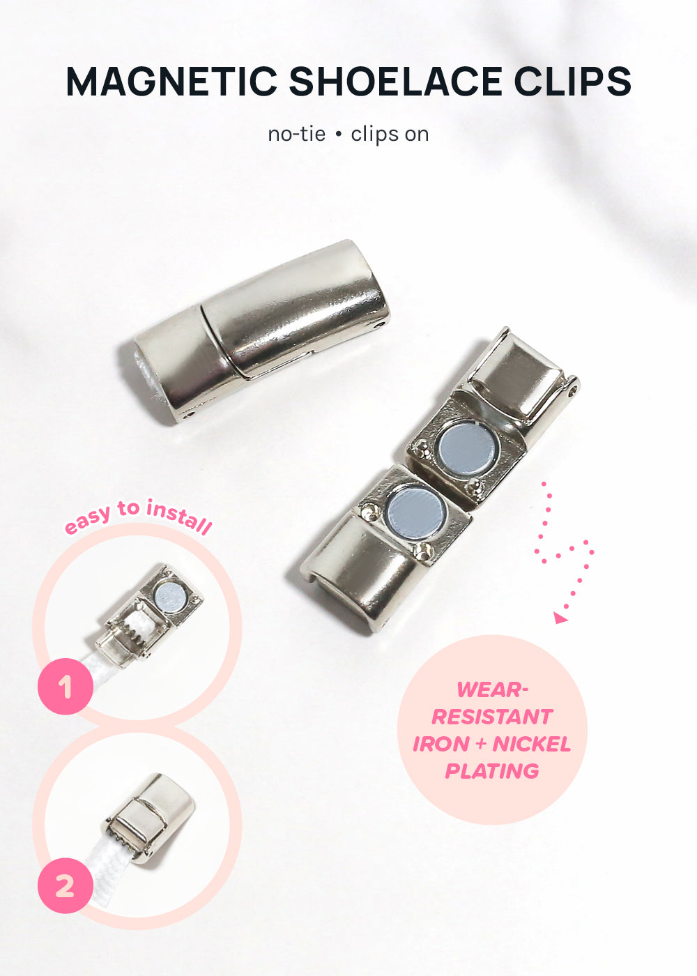 shoelace keepers clips magnetic lace holder types