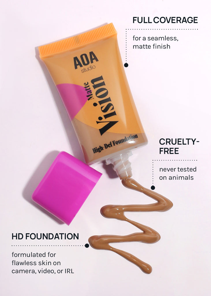 AOA Studio Buildable Satin Foundation Color Fair Ivory Dropper Beautiful  Finish