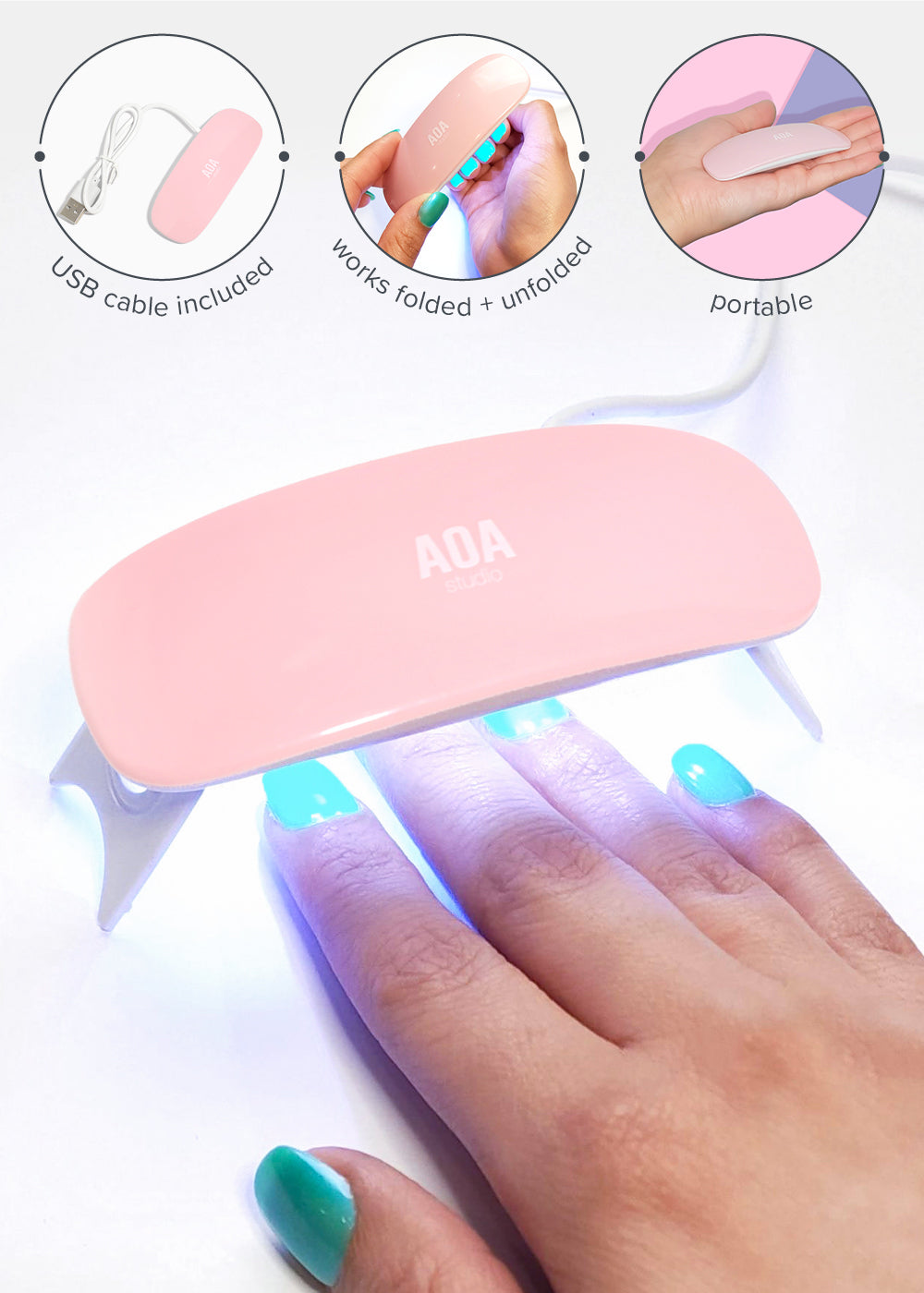 AOA Mini UV Gel Nail Drying Lamp