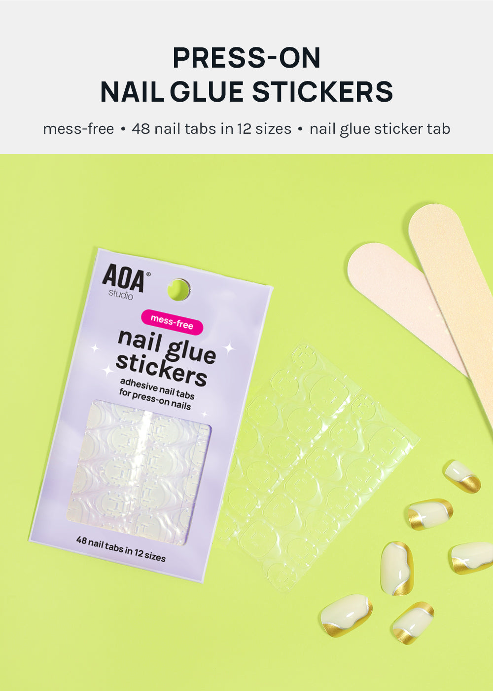AOA Messfree Nail Glue Stickers Shop Miss A