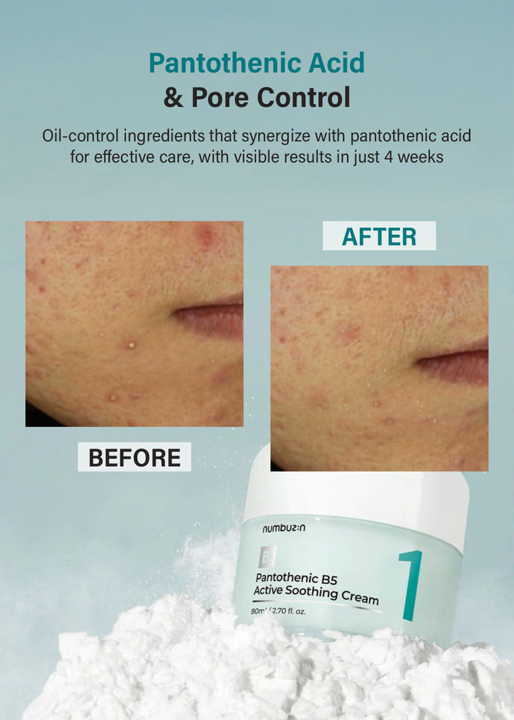 numbuzin No. 1 Pantothenic B5 Active Soothing Cream 80ml Seoul Scandal - Shop Miss A