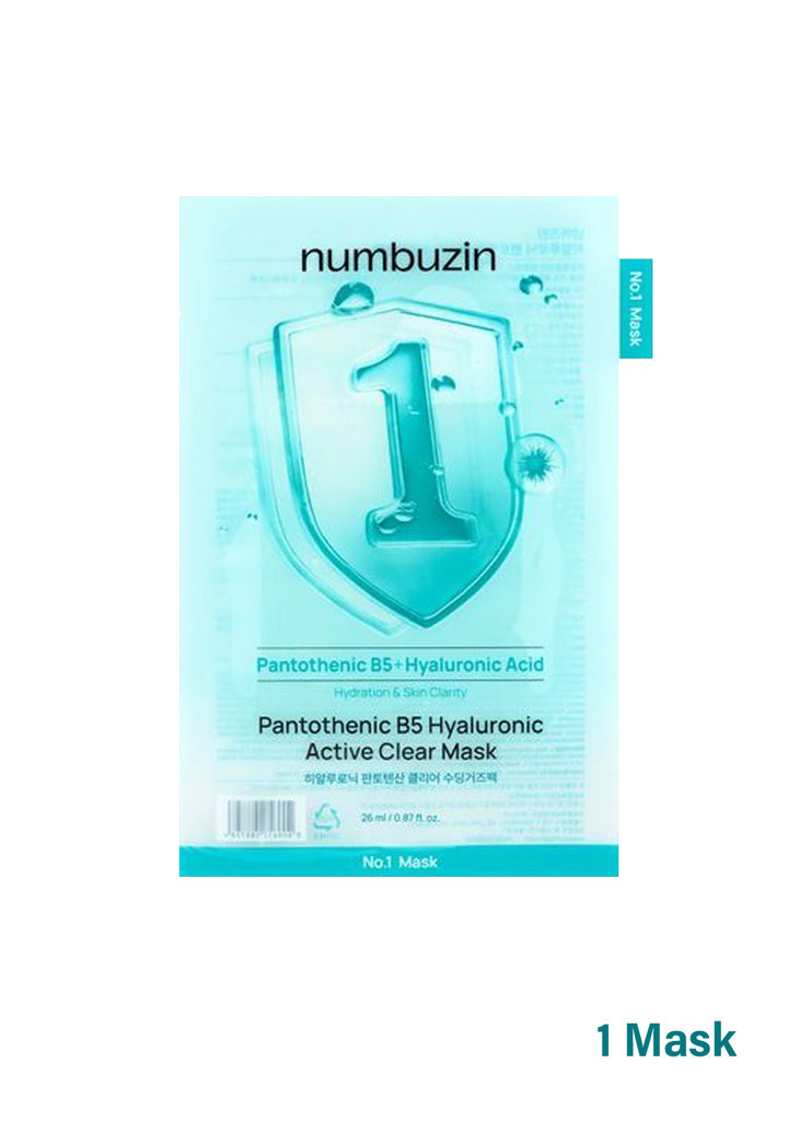 numbuzin No. 1 Pantothenic B5 Hyaluronic Active Clear Mask 1 Mask Seoul Scandal - Shop Miss A