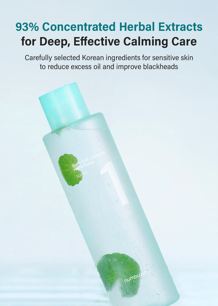 numbuzin No. 1 Pure-Full Calming Herb Toner 300ml Seoul Scandal - Shop Miss A