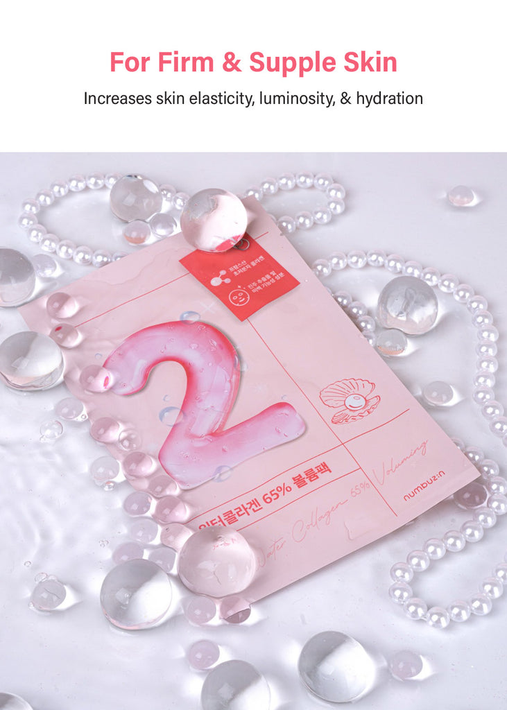 numbuzin No. 2 Water Collagen 65% Voluming Sheet Mask Seoul Scandal - Shop Miss A