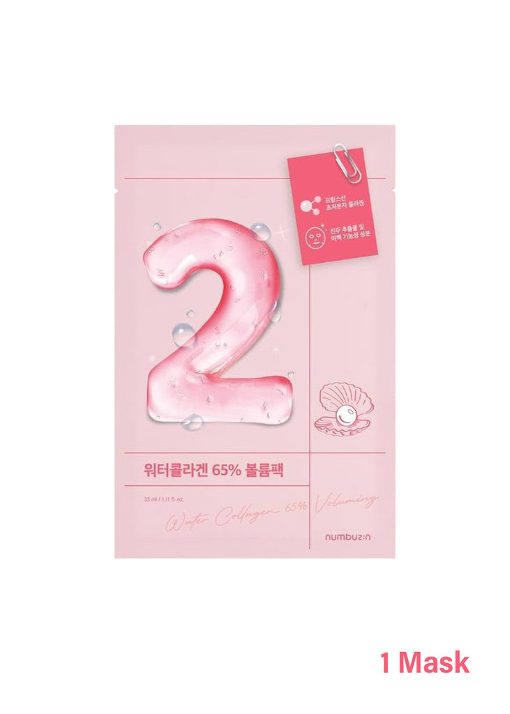 numbuzin No. 2 Water Collagen 65% Voluming Sheet Mask 1 Mask Seoul Scandal - Shop Miss A