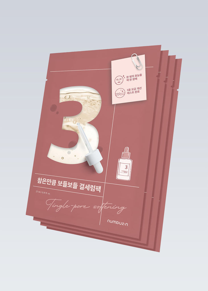 numbuzin No. 3 Tingle-Pore Softening Sheet Mask Seoul Scandal - Shop Miss A