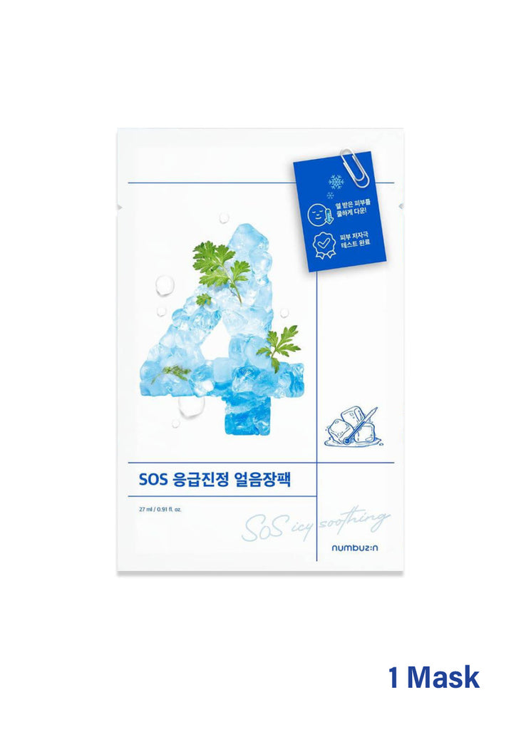 numbuzin No. 4 Icy Soothing Sheet Mask 1 Mask Seoul Scandal - Shop Miss A