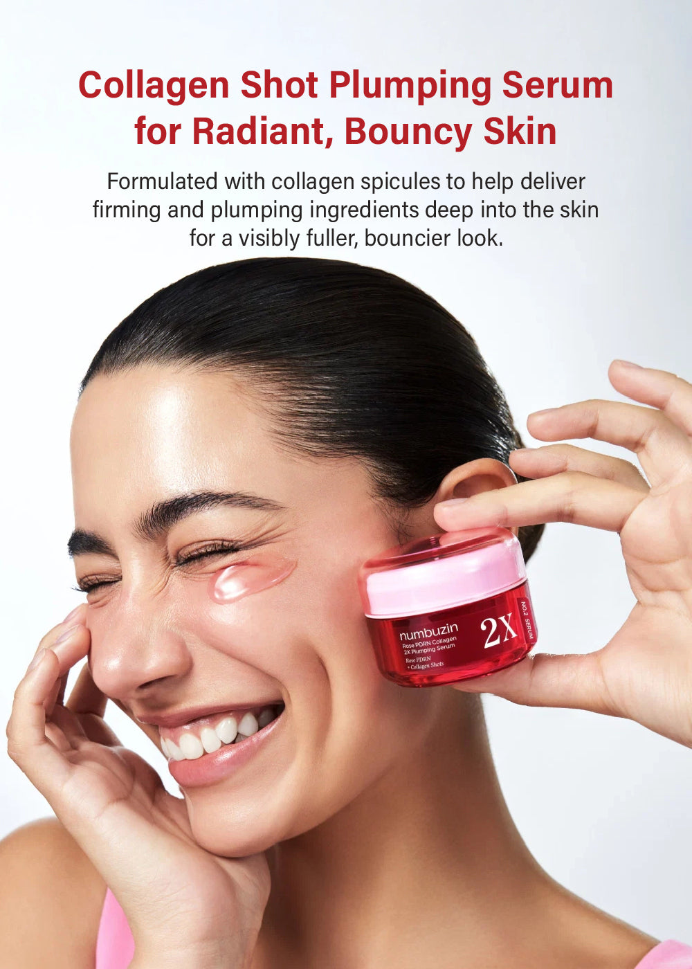 numbuzin No. 2 Rose PDRN Collagen 2X Plumping Serum 30ml – Shop Miss A