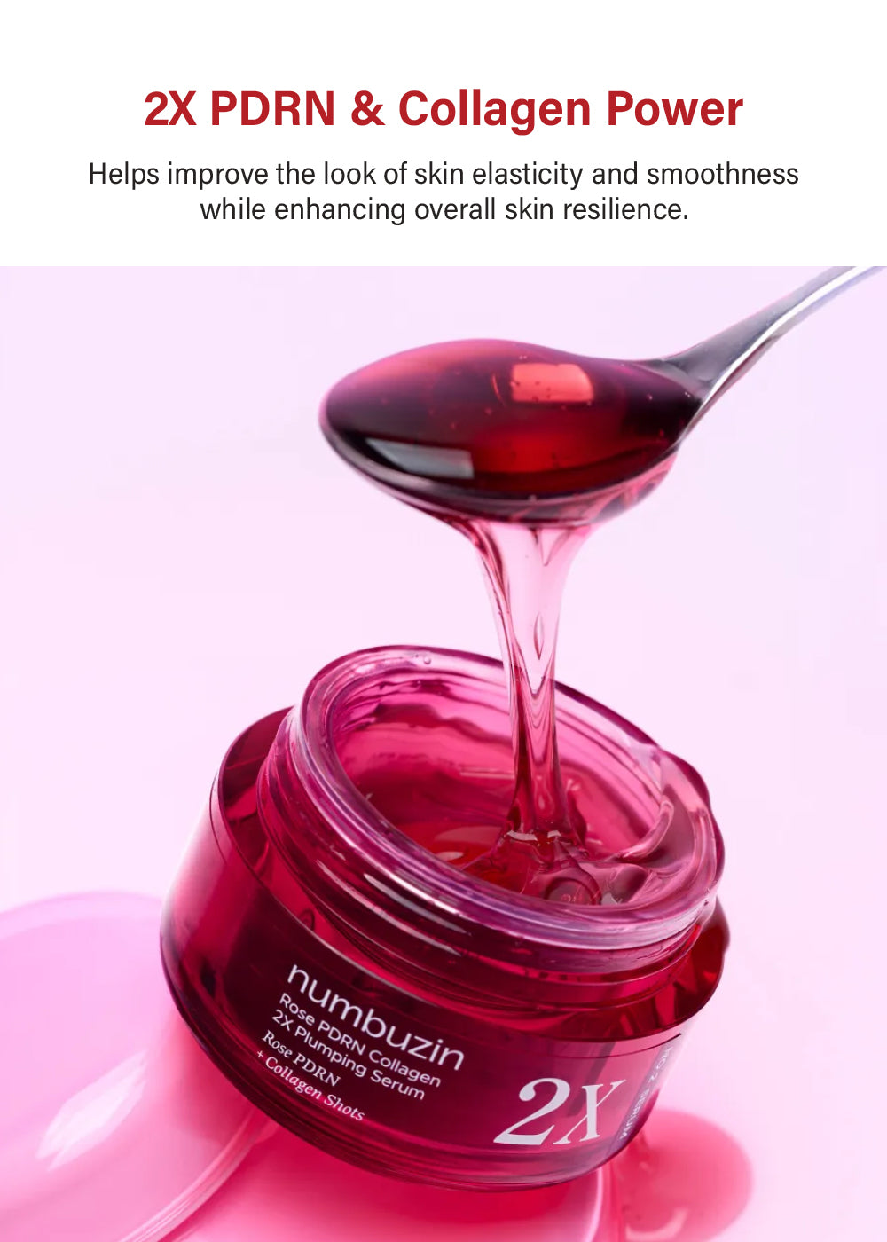 numbuzin No. 2 Rose PDRN Collagen 2X Plumping Serum 30ml – Shop Miss A