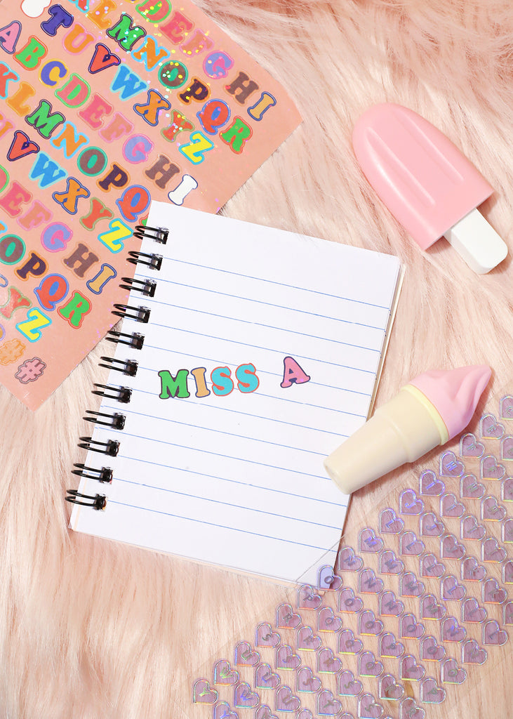 Official Key Items Sticker Sheet - Alphabet  ACCESSORIES - Shop Miss A