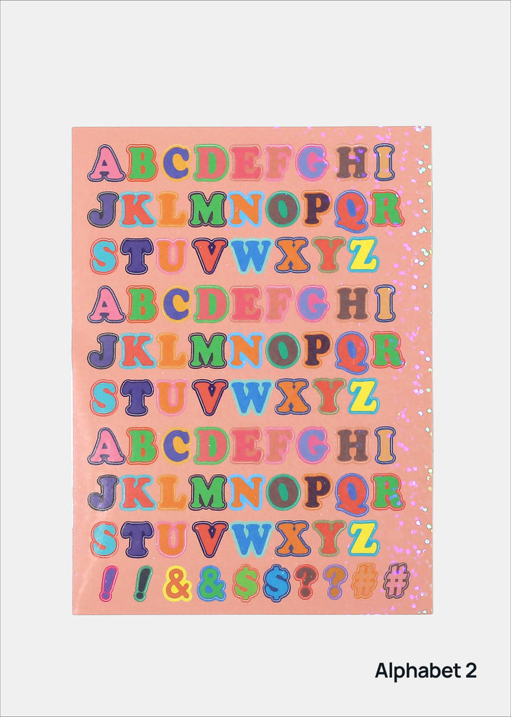 Official Key Items Sticker Sheet - Alphabet Alphabet 2 ACCESSORIES - Shop Miss A