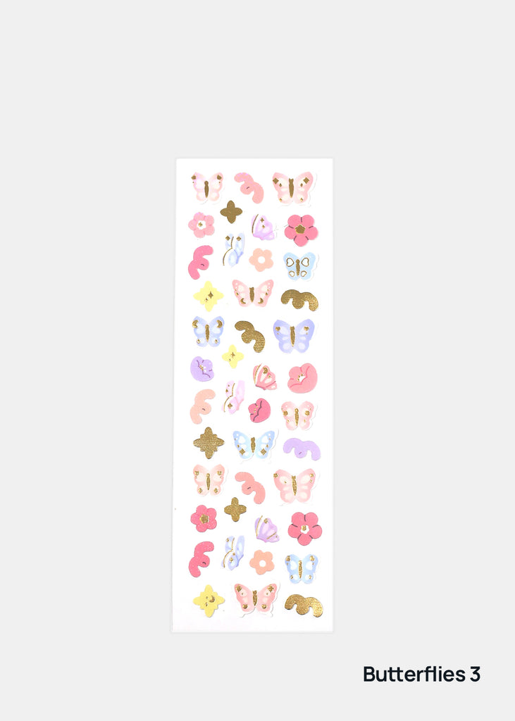 Official Key Items Sticker Sheet - Butterfly Butterflies 3 ACCESSORIES - Shop Miss A
