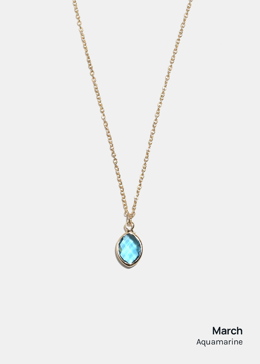 Birthstone Necklace Kendra Scott Aquamarine Kendra Scott March