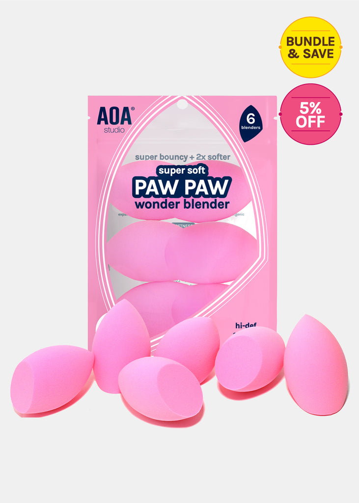 Paw Paw Super Soft Beveled Blender - 6 Pack  COSMETICS - Shop Miss A