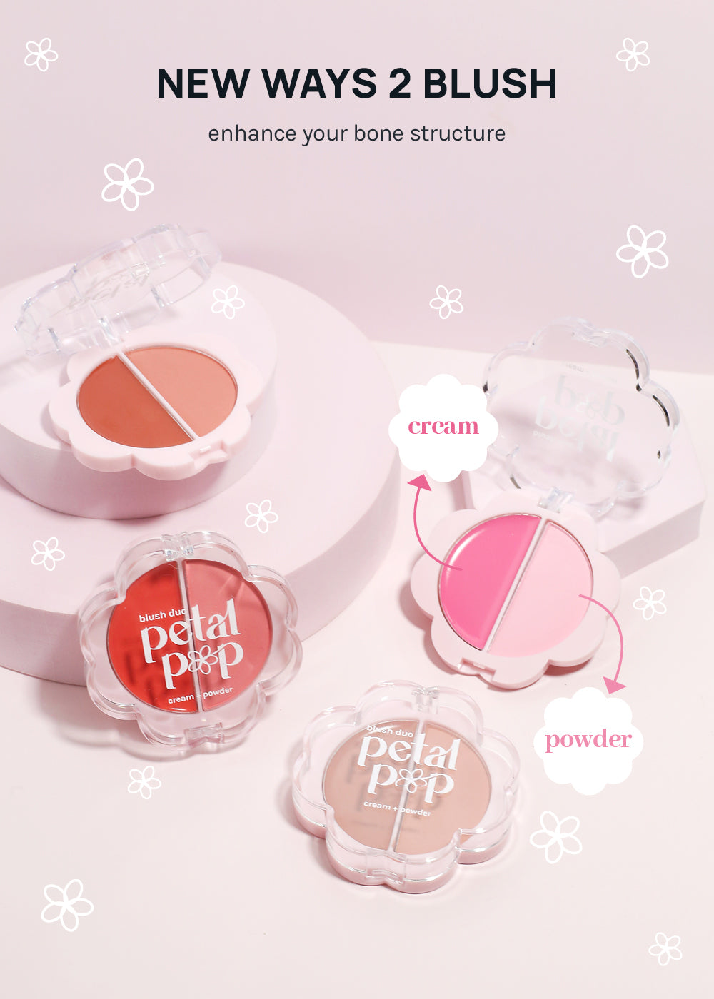 AOA Petal Pop Blush Duo Cream + Powder – Shop Miss A